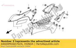 paneel ass., r. Side * nhb38m * (nhb38m mat altair zilver metallic) van Honda, met onderdeel nummer 64600MGSD70ZA, bestel je hier online: