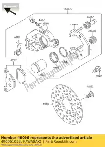 kawasaki 490061053 baga?nik, zacisk ar80-a1 - Dół