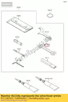 921100565, Kawasaki, llave de herramienta, extremo abierto, 12x er650 kawasaki  er-6f er-6n kle vulcan 125 650 2012 2013 2014 2015 2016 2017 2018 2019 2020 2021, Nuevo