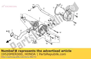 honda 19520MERD00 tuyau, eau - La partie au fond