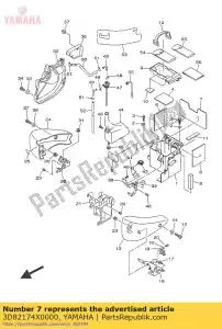 yamaha 3D82174X0000 apagador - Lado inferior