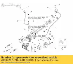 Qui puoi ordinare pompa freno-tubo hecu da Piaggio Group , con numero parte 2B004297: