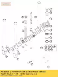 asklem r / s cpl. 07 van KTM, met onderdeel nummer 48600482S2, bestel je hier online: