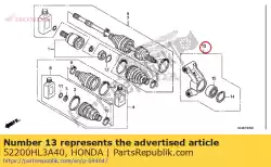 Here you can order the knuckle assy., rr. From Honda, with part number 52200HL3A40: