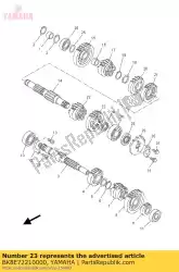 Here you can order the gear, 2nd wheel from Yamaha, with part number BK8E72210000: