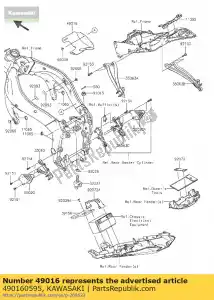 kawasaki 490160595 pokrywa-uszczelka zx636edf - Dół