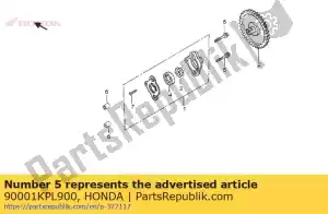 Honda 90001KPL900 bolt,hex.,6x30 - Bottom side