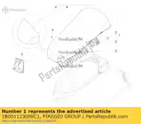 1B001123000C1, Piaggio Group, montaje de silla de montar     , Nuevo