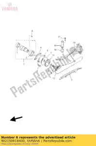 yamaha 902150618400 washer, lock (5h0) - Bottom side