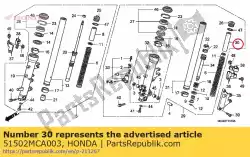 kraag b, veer van Honda, met onderdeel nummer 51502MCA003, bestel je hier online: