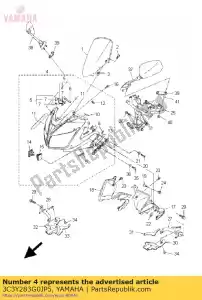 yamaha 3C3Y283G0JP5 corpo, frente superior 1 - Lado inferior