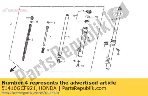 Honda 51410GCF921 tubería comp., fr. tenedor - Lado inferior