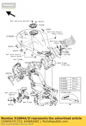 Qui puoi ordinare tank-comp-carburante, c. P. Blue da Kawasaki , con numero parte 510845331723: