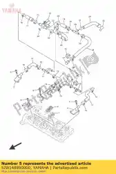 Aqui você pode pedir o tampa, caixa em Yamaha , com o número da peça 5JW148890000: