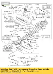 kabel, koffer, rh vn1700c9 van Kawasaki, met onderdeel nummer 540100114, bestel je hier online: