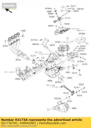 Ici, vous pouvez commander le pince zx1000jbf auprès de Kawasaki , avec le numéro de pièce 921730781: