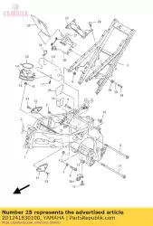 Ici, vous pouvez commander le amortisseur, emplacement 3 auprès de Yamaha , avec le numéro de pièce 2D1241830100: