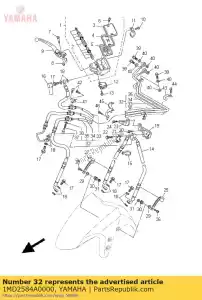 yamaha 1MD2584A0000 flexible de frein - La partie au fond