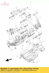 Ici, vous pouvez commander le bras, arrière 2 auprès de Yamaha , avec le numéro de pièce 5B4F21720000: