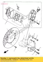 4XM2582T0000, Yamaha, freio de disco yamaha wr yz yzf 125 250 400 426 1992 1993 1994 1995 1996 1997 1998 1999 2000, Novo