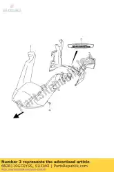 Ici, vous pouvez commander le emblème, poignée r auprès de Suzuki , avec le numéro de pièce 6828110GC0YSS: