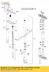 rep. Cpl instellen vork 60/65 van KTM, met onderdeel nummer 46001010000, bestel je hier online: