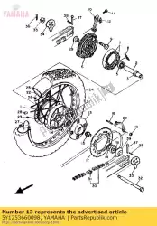 Aquí puede pedir embrague, cubo de Yamaha , con el número de pieza 5Y1253660098: