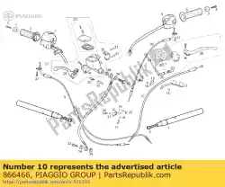 Ici, vous pouvez commander le transmission d'embrayage auprès de Piaggio Group , avec le numéro de pièce 866466: