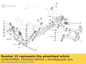 Piaggio Group GU30429860 rh espaciador exterior - Lado inferior