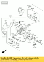 21083S002, Kawasaki, arm ksf400-a1 kawasaki kfx 400 2004 2005 2006, New