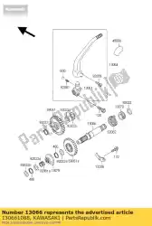 Tutaj możesz zamówić kopni? Cie wa? U klx250-d1 od Kawasaki , z numerem części 130661088: