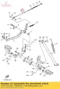 yamaha 1C6F723100 haste, freio - Lado inferior