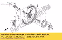 44311KAE870, Honda, col, fr. roue honda cr xr 125 250 400 500 650 1988 1989 1990 1991 1992 1996 1997 1998 1999 2000 2001 2002 2003 2004 2005 2006 2007, Nouveau