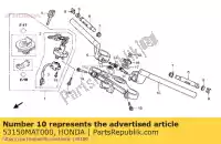 53150MAT000, Honda, komp. rur., l. sterowanie h honda cbr cbrxx 1100, Nowy