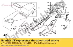 Aquí puede pedir agarre del pasajero a la derecha de Honda , con el número de pieza 77340MFAD00ZK: