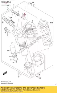 suzuki 6268536F00 espaciador, br superior - Lado inferior