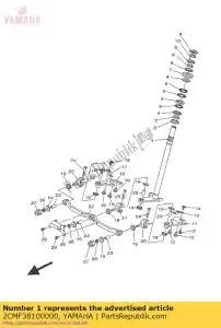 yamaha 2CMF38100000 kolumna kierownicy jak - Dół