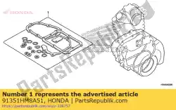 o-ring, stuurmotor van Honda, met onderdeel nummer 91351HM8A51, bestel je hier online: