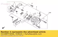 43108MT3006, Honda, primavera, almohadilla honda st pan european  gl valkyrie f6c a goldwing se nsa dn01 gold wing aspencade st1100 st1100a gl1500c nsa700a 1100 1500 700 , Nuevo