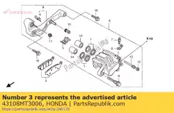 Here you can order the spring, pad from Honda, with part number 43108MT3006: