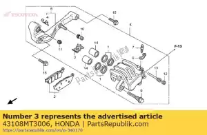 Honda 43108MT3006 spring, pad - Bottom side