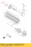 5TA161501100, Yamaha, engranaje impulsado primario comp. yamaha wr yz 450 2003, Nuevo