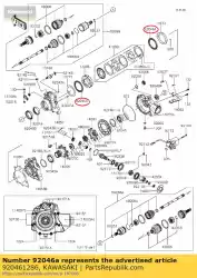 lager-naald, ak1116 kvf650-a van Kawasaki, met onderdeel nummer 920461286, bestel je hier online: