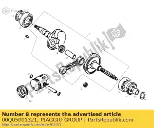 Piaggio Group 00Q05001321 llevando - Lado inferior