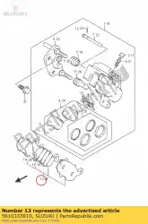 Here you can order the pad&shim set,r from Suzuki, with part number 5910333810: