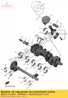 BW81142600, Yamaha, ?o?ysko oporowe 1 yamaha mt10ah mtn1000h mt10asph mtn1000dh yzfr1m yzfr1 mt10aj mtn1000j mt10 mt10aspj mtn1000dj mt10ak mtn1000k mt10aspk mtn1000dk mtn1000d mtn1000 mt10al mtn1000al mt10aspl mtn1000dl yzfr1l yzf1000l yzfr1ml yzf1000dl mt10am mtn1000m mt10aspm mtn1000dm yzf, Nowy