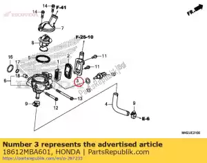 honda 18612MBA601 pokrywa, zawór kontaktronowy - Dół