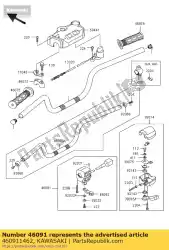 Aquí puede pedir control de montaje de carcasa, klf300-b de Kawasaki , con el número de pieza 460911462: