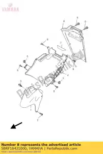 yamaha 5BRF16421000 protection, volet yamaha noir - La partie au fond