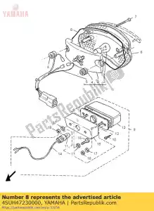 Yamaha 4SUH47230000 pakking, staartlens - Onderkant